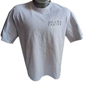 Vintage Men's T-shirt XL Single Stitch Deana Carter Country All Sport Gray USA